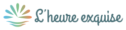 Logo horizontal du gîte L'Heure Exquise, représentant un style élégant et accueillant.
